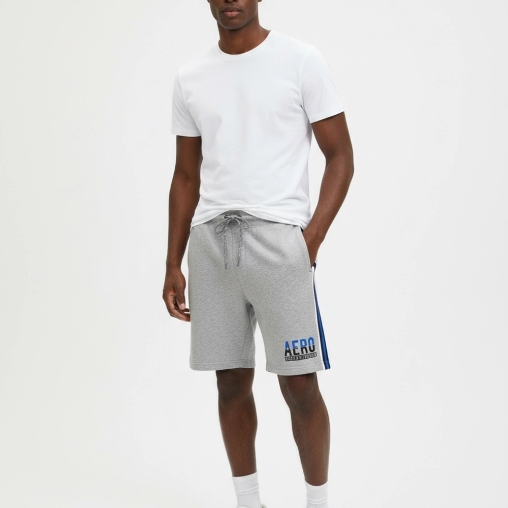 Aero Men's Gray Athletic Shorts